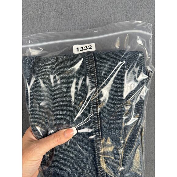 VTG Levis 512 Jeans Mens 34x31 Blue Denim Distressed Electric Acid Wash Grunge - Picture 8 of 8